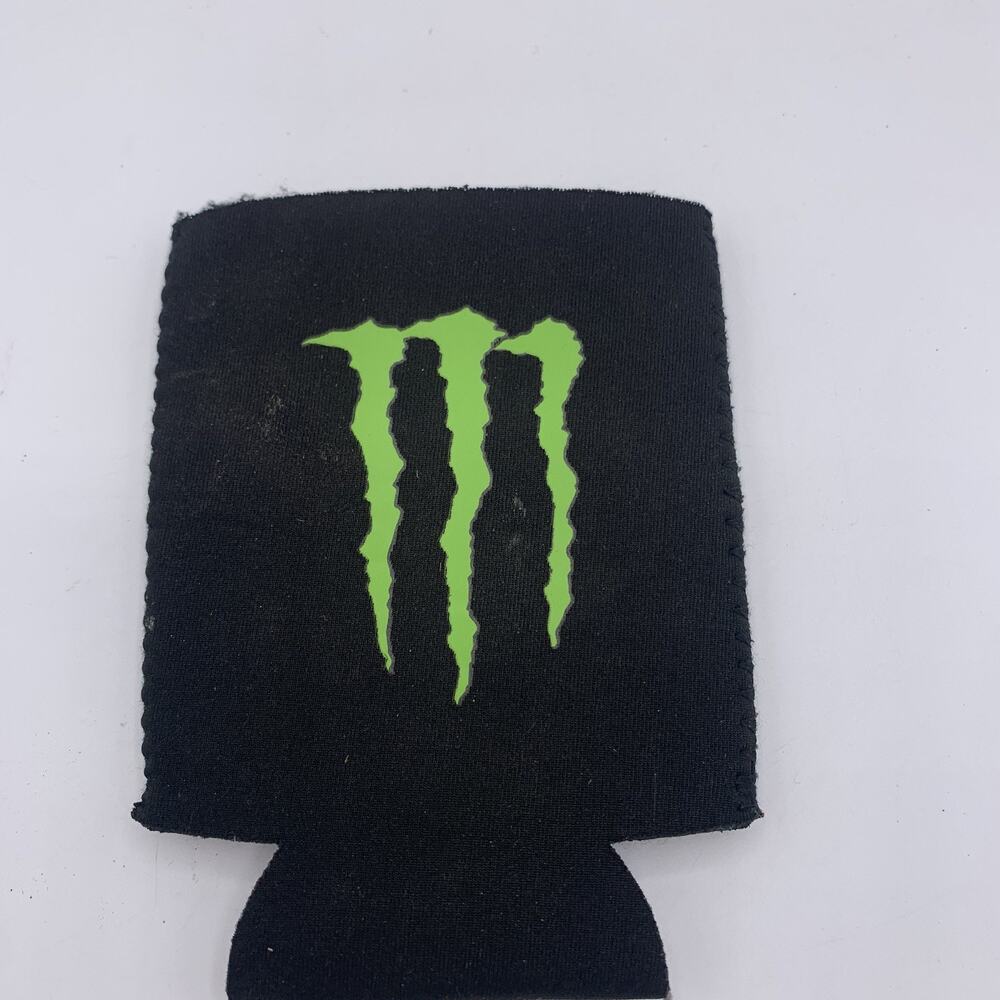 One Monster Energy Koozie Cold Coozie Insulator Black Logo On Front And Back